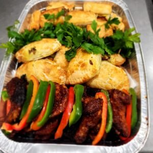 Combo of Meat Pie, Sausage or Fish Rolls & Chicken Wings (25pcs.)