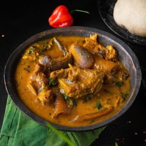 Ogbono With Rice Meaty